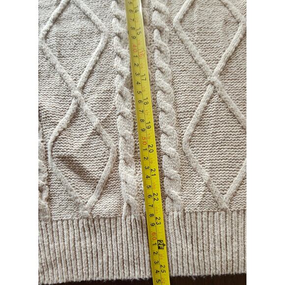 Pink Lily Cable Knit Sweater Vest, Ruffled sleeves, Sz M, Excellent cond. - Picture 10 of 13